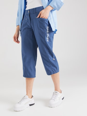 Soccx Regular Pants in Blue: front