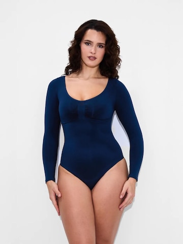 Body modelant 'Bodysuit Sculpting Shapewear Longsleeve mit Slip' cfab en bleu