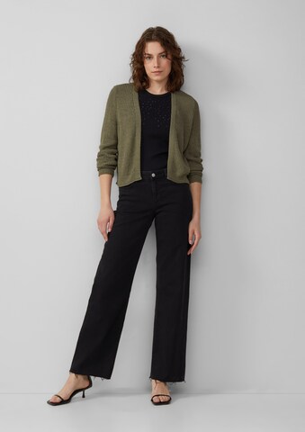 QS Gebreid vest in Groen