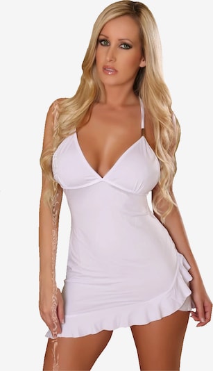 Provocative Negligée 'Bride' in weiß, Produktansicht