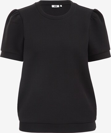 Sweat-shirt WE Fashion en noir : devant