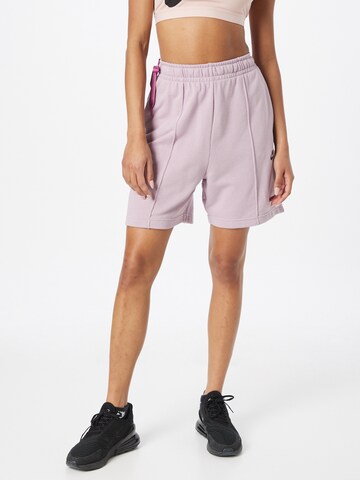 Nike Sportswear - Loosefit Calças em roxo: frente