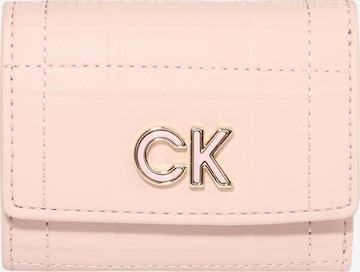 Porte-monnaies Calvin Klein en beige : devant