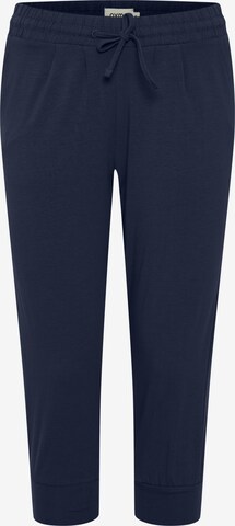 Oxmo Tapered Chino Pants 'Odda' in Blue: front
