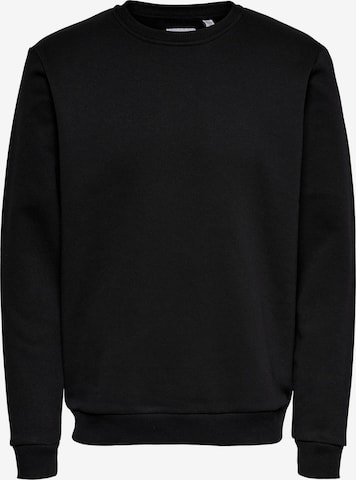Only & Sons Sweatshirt 'Ceres' in Black: front