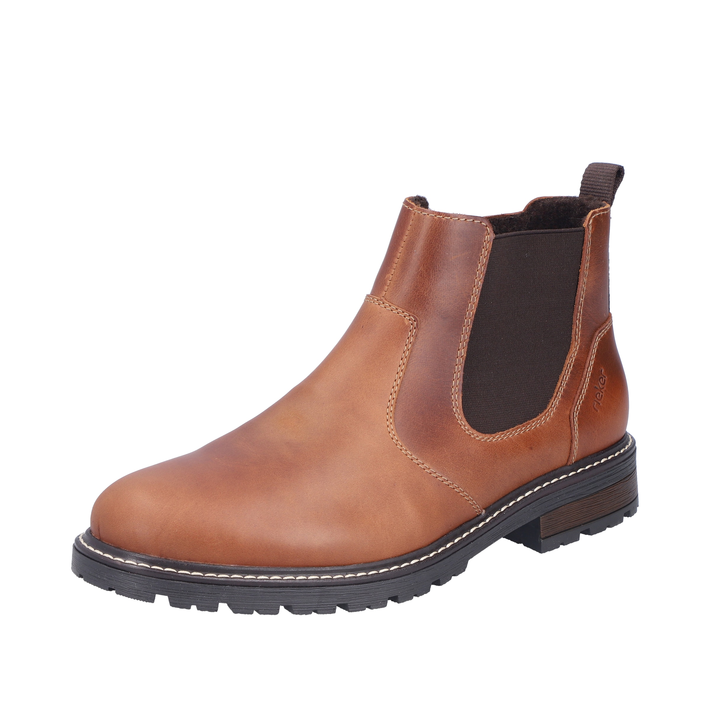 Chelsea Boots Rieker en marron : devant