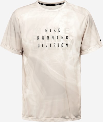 NIKE Funkcionalna majica 'Run Division Rise 365' | svetlo siva / črna / bela barva, Prikaz izdelka