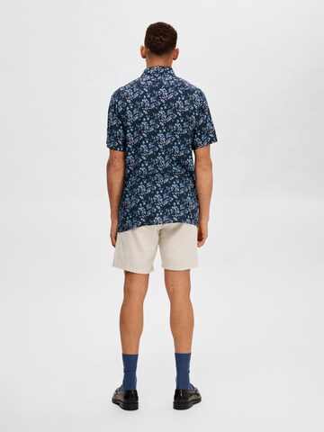 mėlyna SELECTED HOMME Standartinis modelis Marškiniai 'ALFRED'