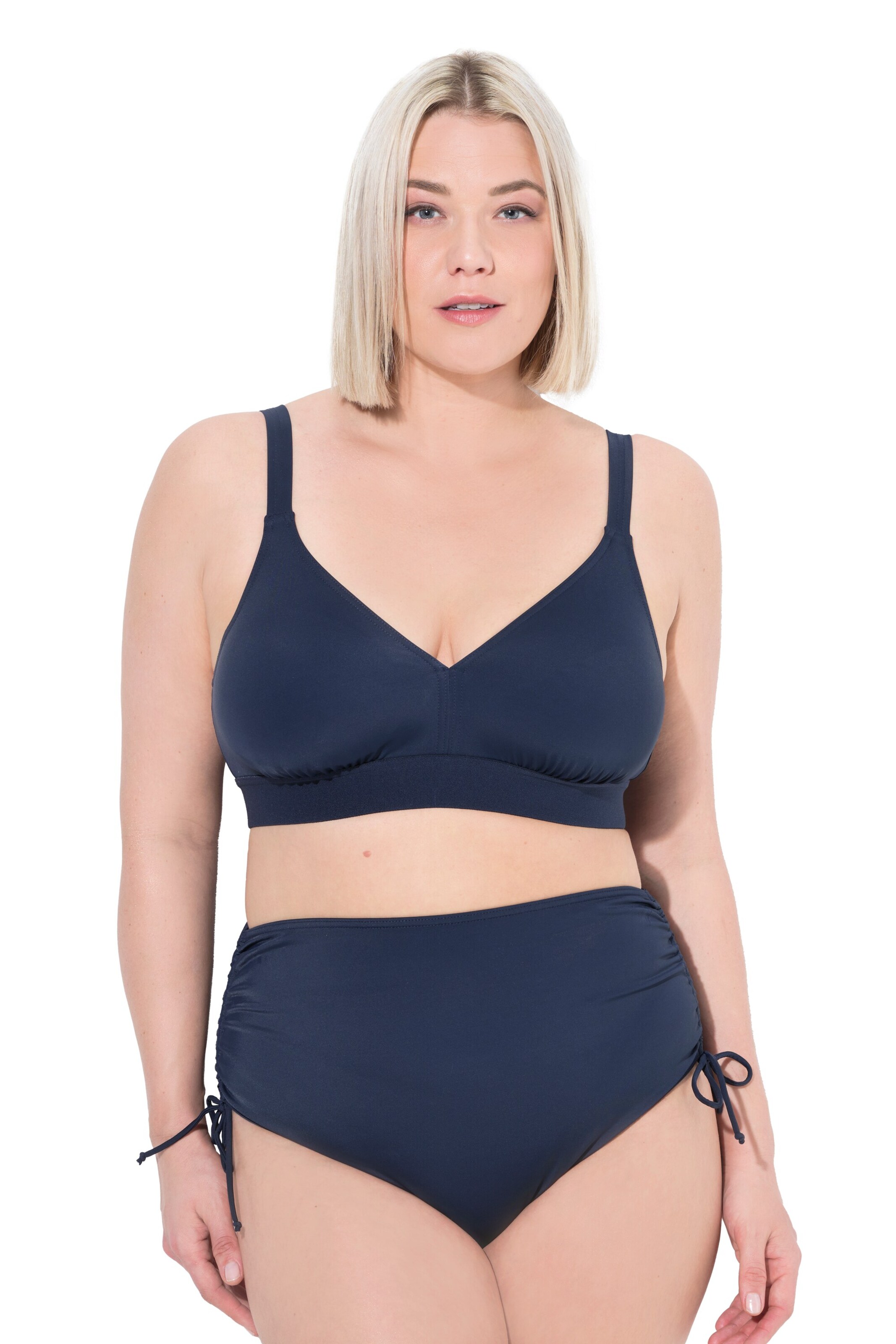 Ulla Popken Bustier BH in Blauw: voorkant