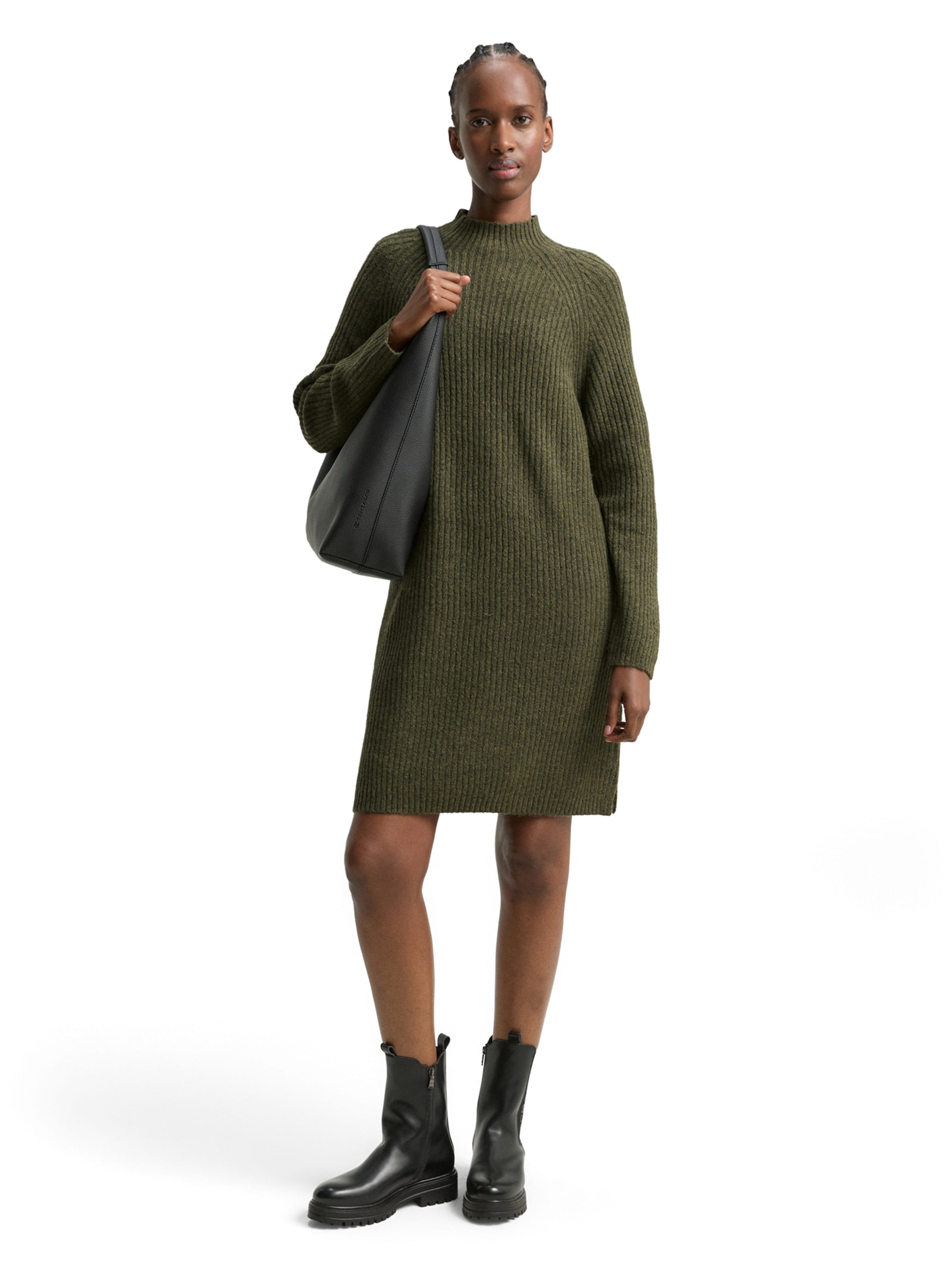 TOM TAILOR DENIM Knit dress in Green