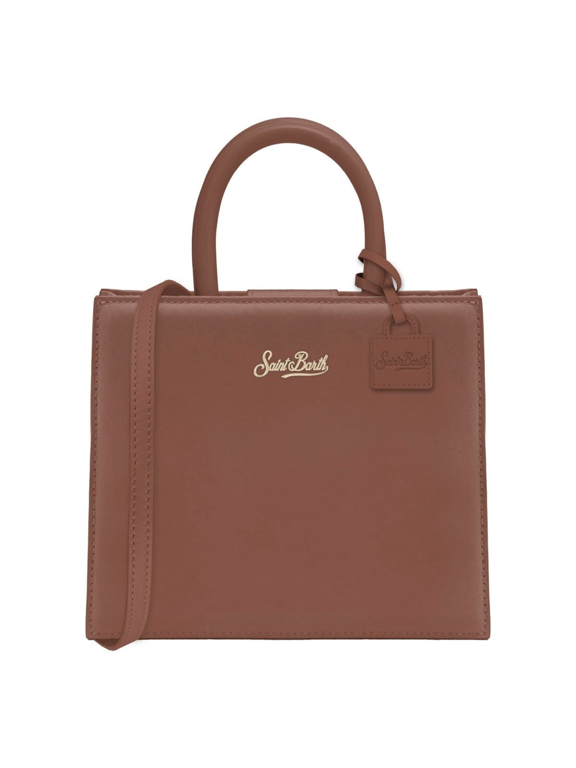 Borsa a mano di MC2 Saint Barth in beige: frontale