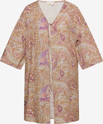 usha FESTIVAL Kimono in Beige / Light brown / Purple / White, Item view