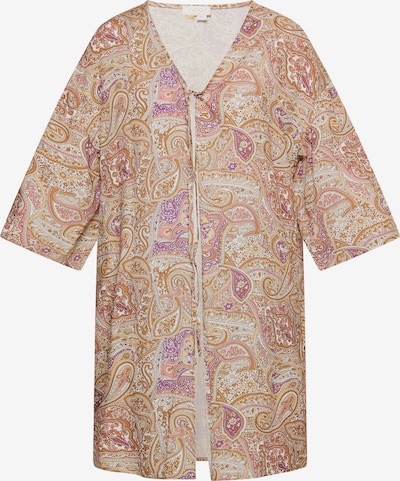 usha FESTIVAL Kimono i beige / ljusbrun / lila / vit, Produktvy