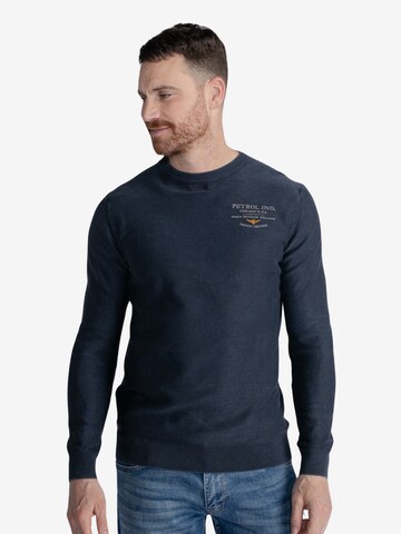 Petrol Industries Pullover 'Barlett' in Blau: predná strana