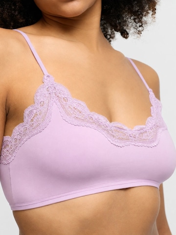 Bustino Reggiseno 'Lace Bralette' di cfab in lilla
