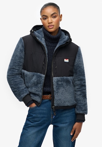 Superdry Tussenjas in Blauw: voorkant