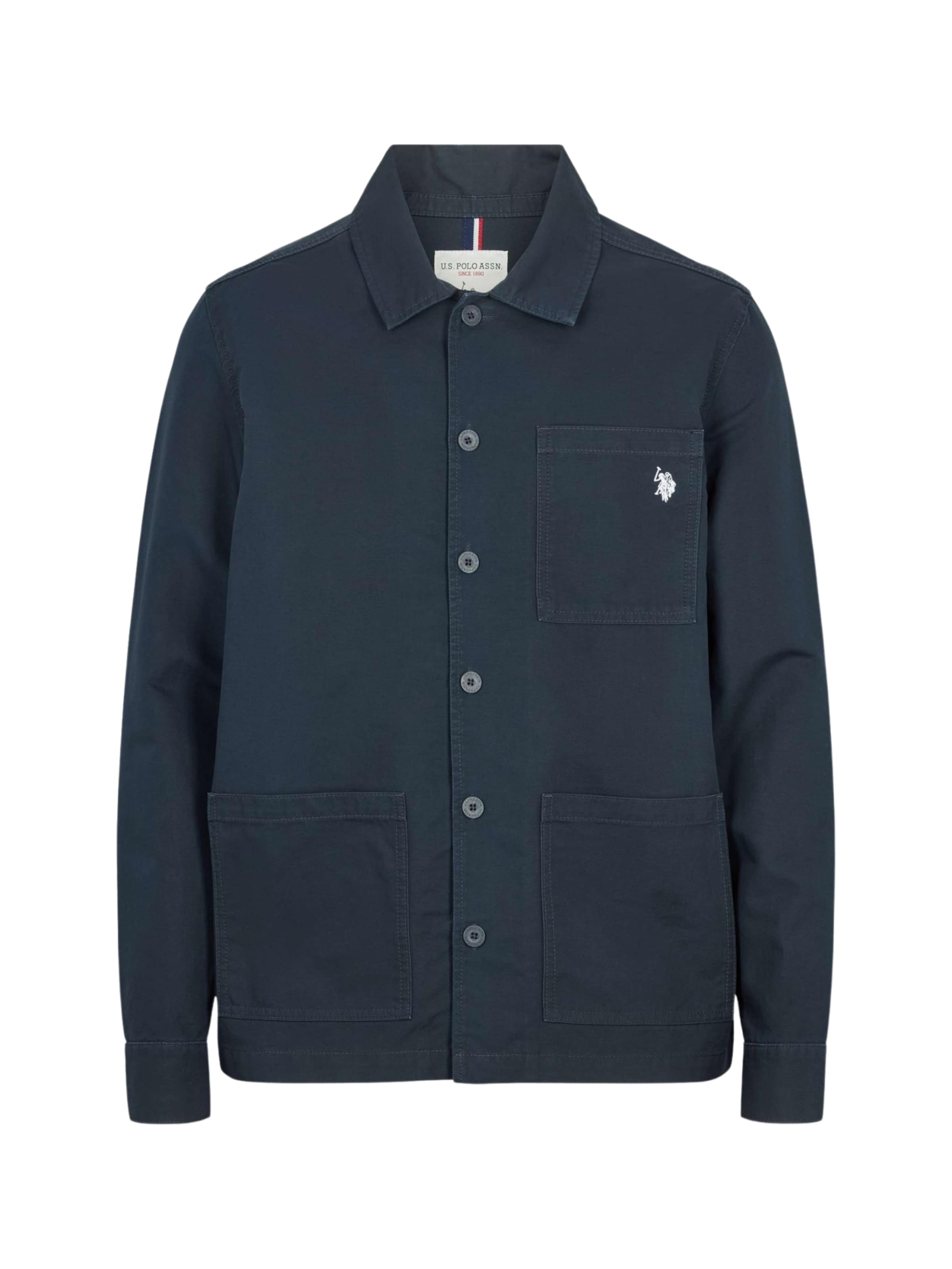 U.S. POLO ASSN. Klasický střih Košile ' Connor Overshirt ' – modrá: přední strana