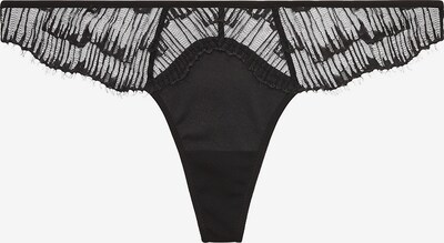 Calvin Klein Underwear String en noir, Vue avec produit