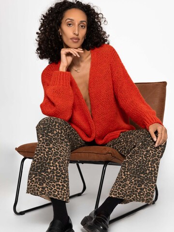 SASSYCLASSY Oversized Cardigan in Red