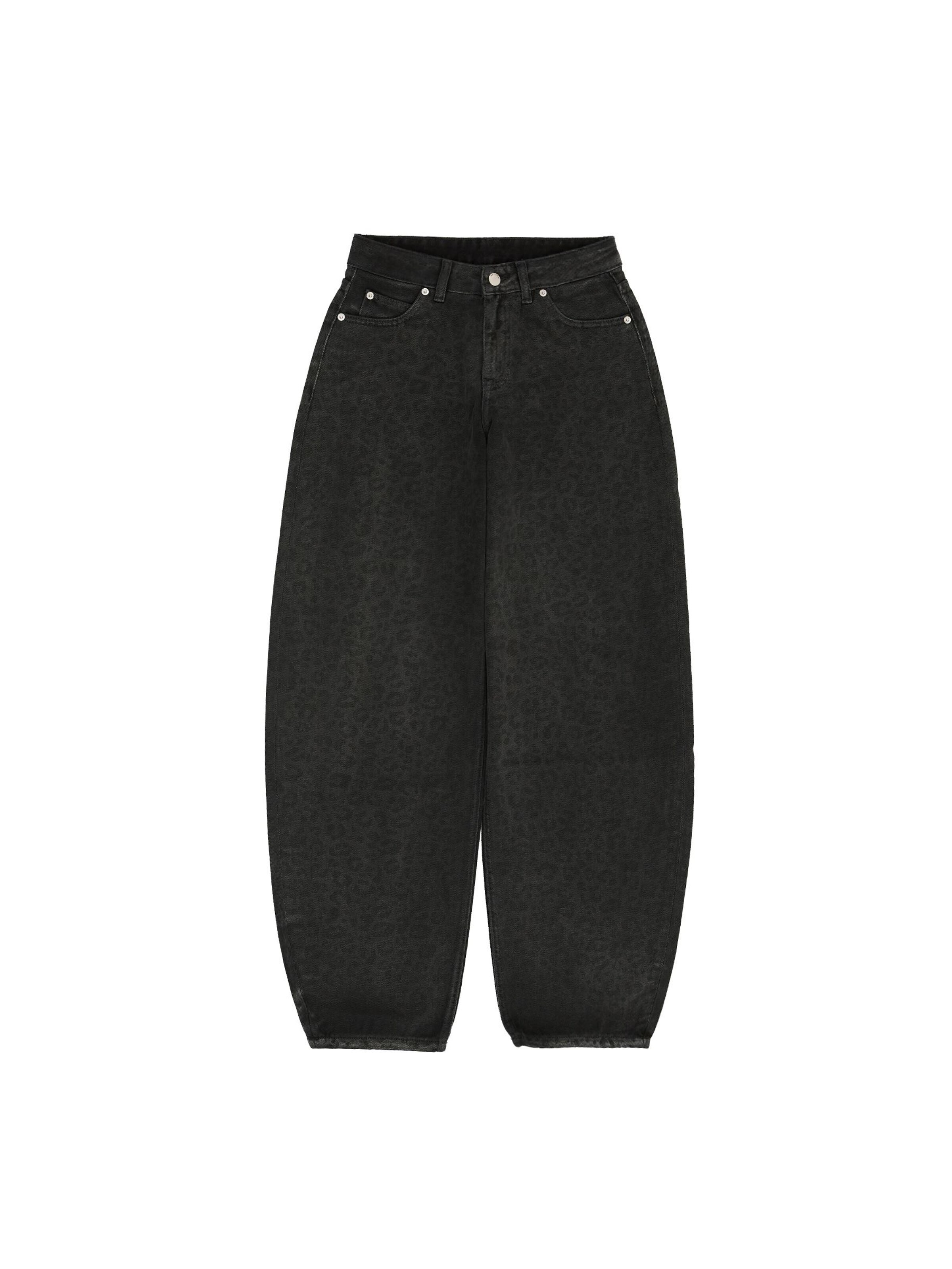 Dr. Denim Jeans 'Nanci Mid Barrel'‌‌‌‌‌‌‌‌‌‌ in Schwarz: Vorderseite