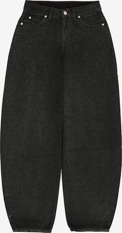 Dr. Denim Jeans 'Nanci Mid Barrel' in Schwarz: Vorderseite