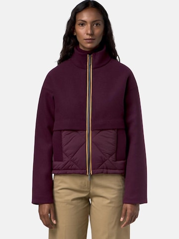 K-Way Winterjas 'K-WAY MANDIE WOOL NYLON WARM GIUBBINO' in Rood