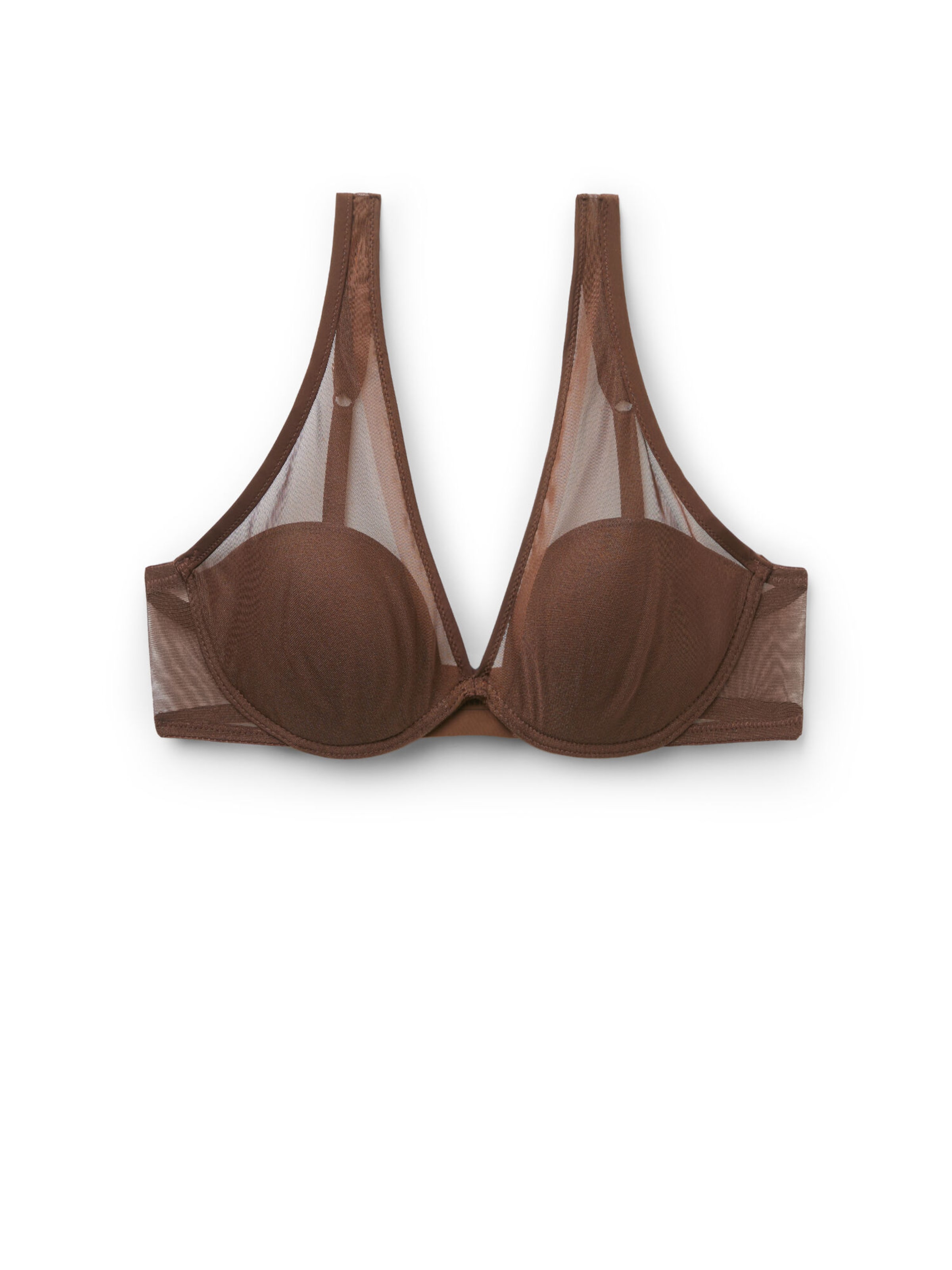 INTIMISSIMI Balconette Bra 'Elena' in Brown: front