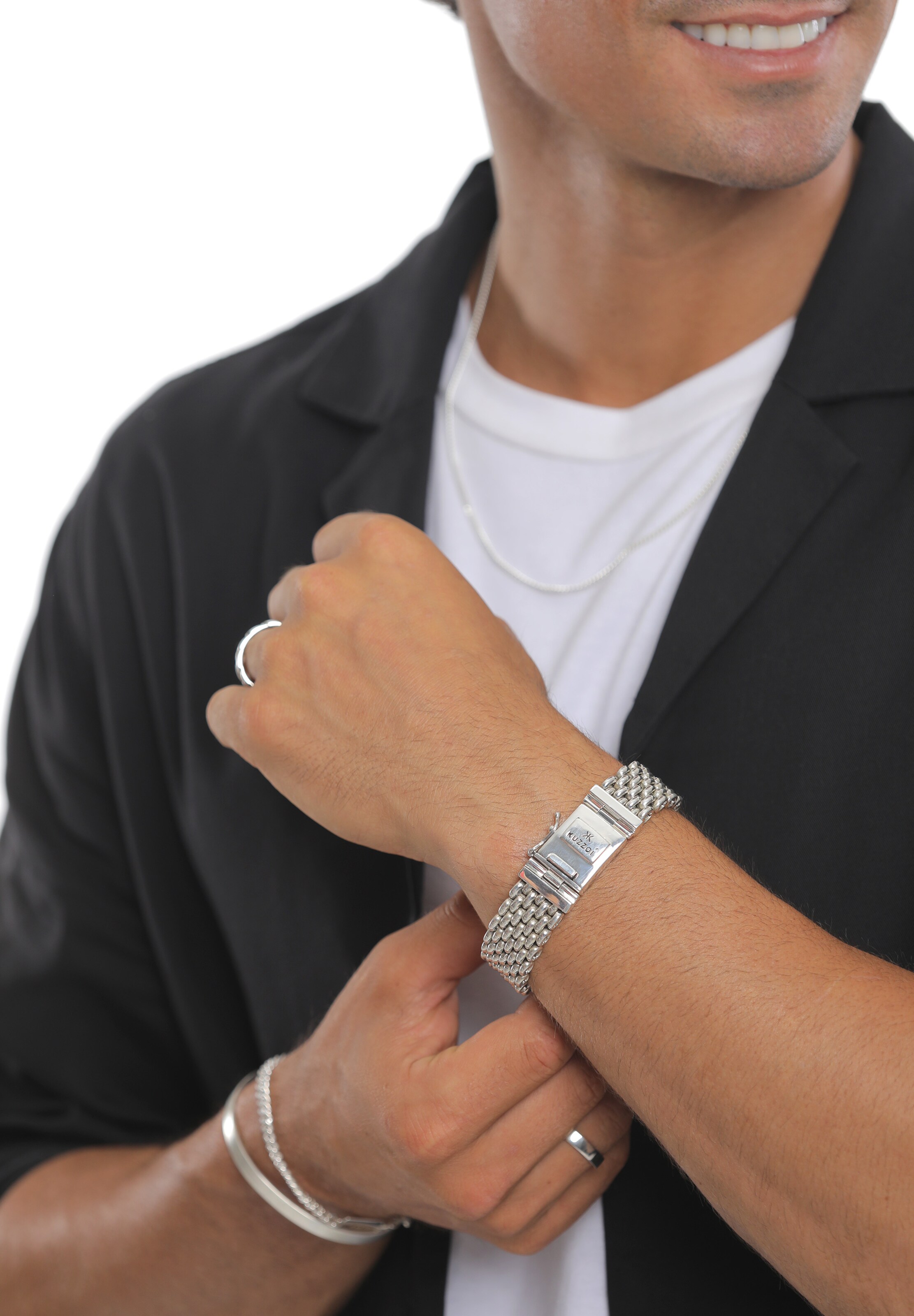 KUZZOI Bracelet 'Basic' in Silver