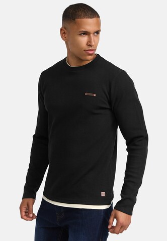 INDICODE JEANS Shirt ' Sigfinn ' in Zwart