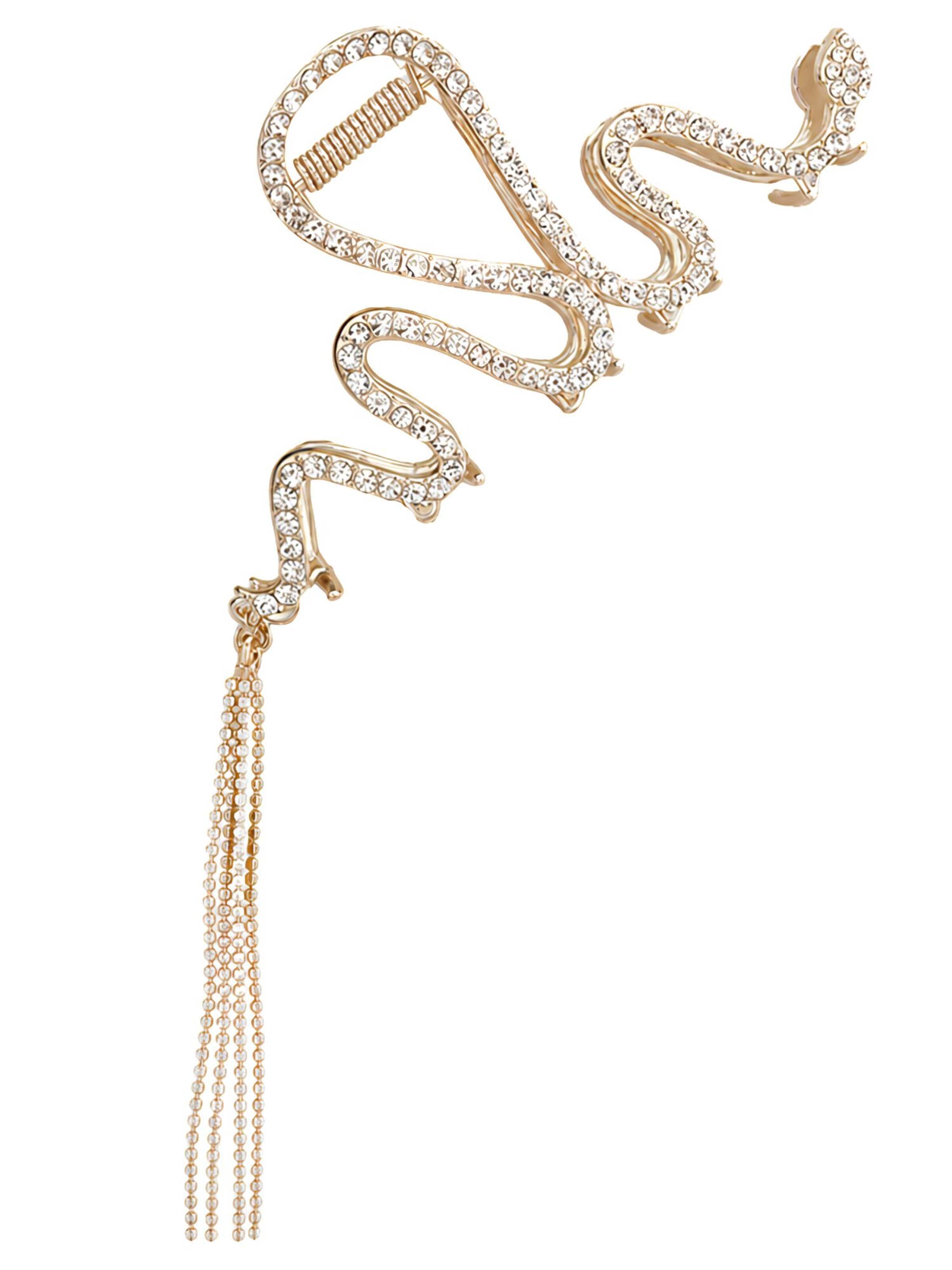 soho Hair accesoires Hair jewelry 'Risa Metal Hair Claw - Gold' in 11 cm x 8 cm x 2cm in Gold, Item view