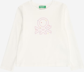 UNITED COLORS OF BENETTON Shirt in Weiß: Vorderseite
