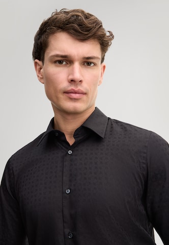 JOOP! Slim fit Button Up Shirt in Black