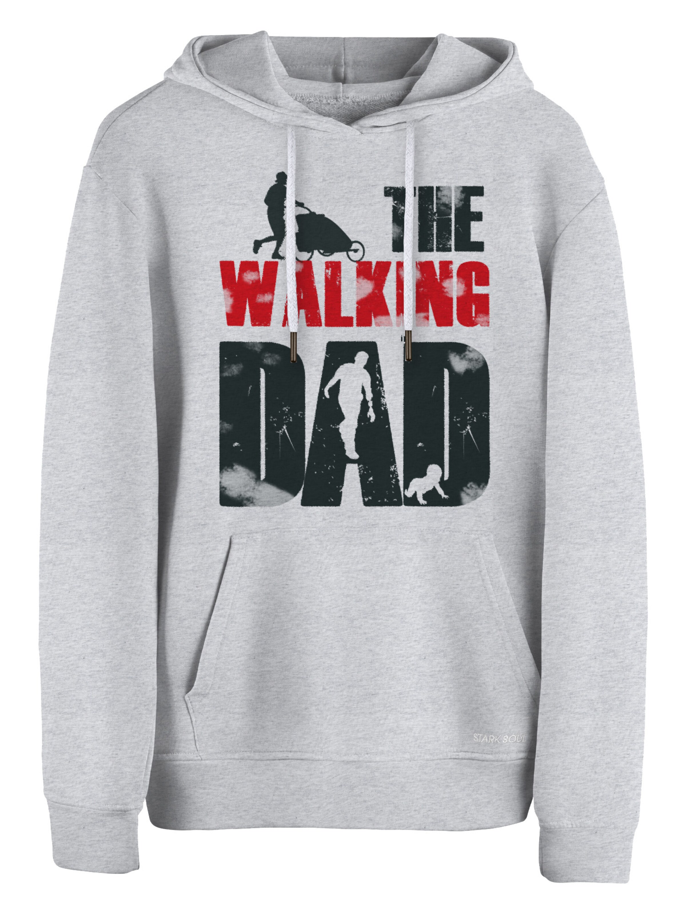 Felpa 'The Walking Dad' di Cotton Prime in grigio: frontale