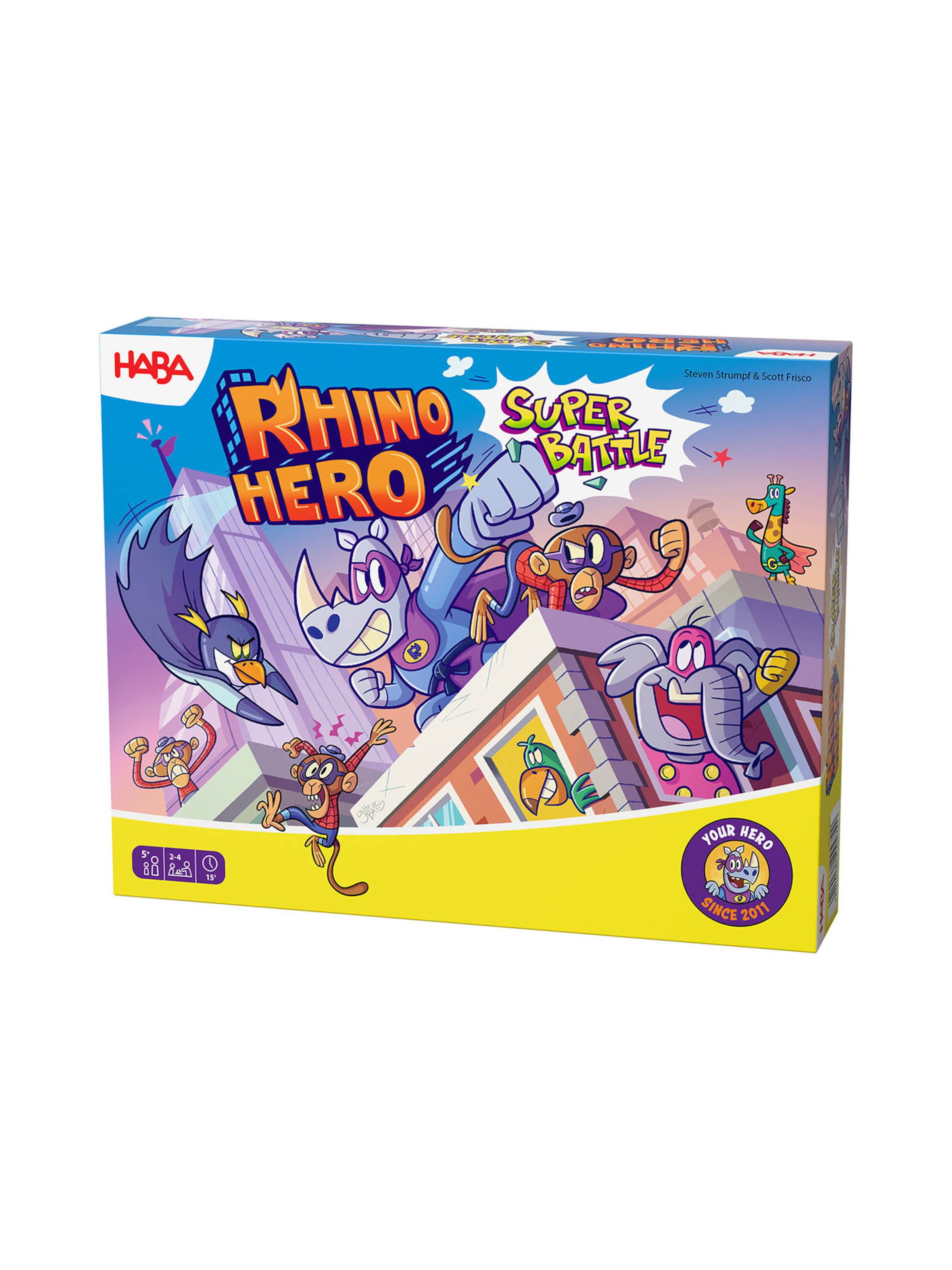 HABA Spel ' Rhino Hero Super Battle 2026 ' in Gemengde kleuren: voorkant