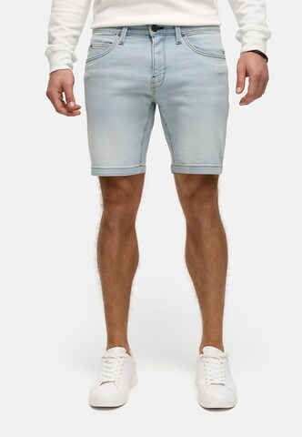 Coupe slim Jean 'Fly' INDICODE JEANS en bleu : devant