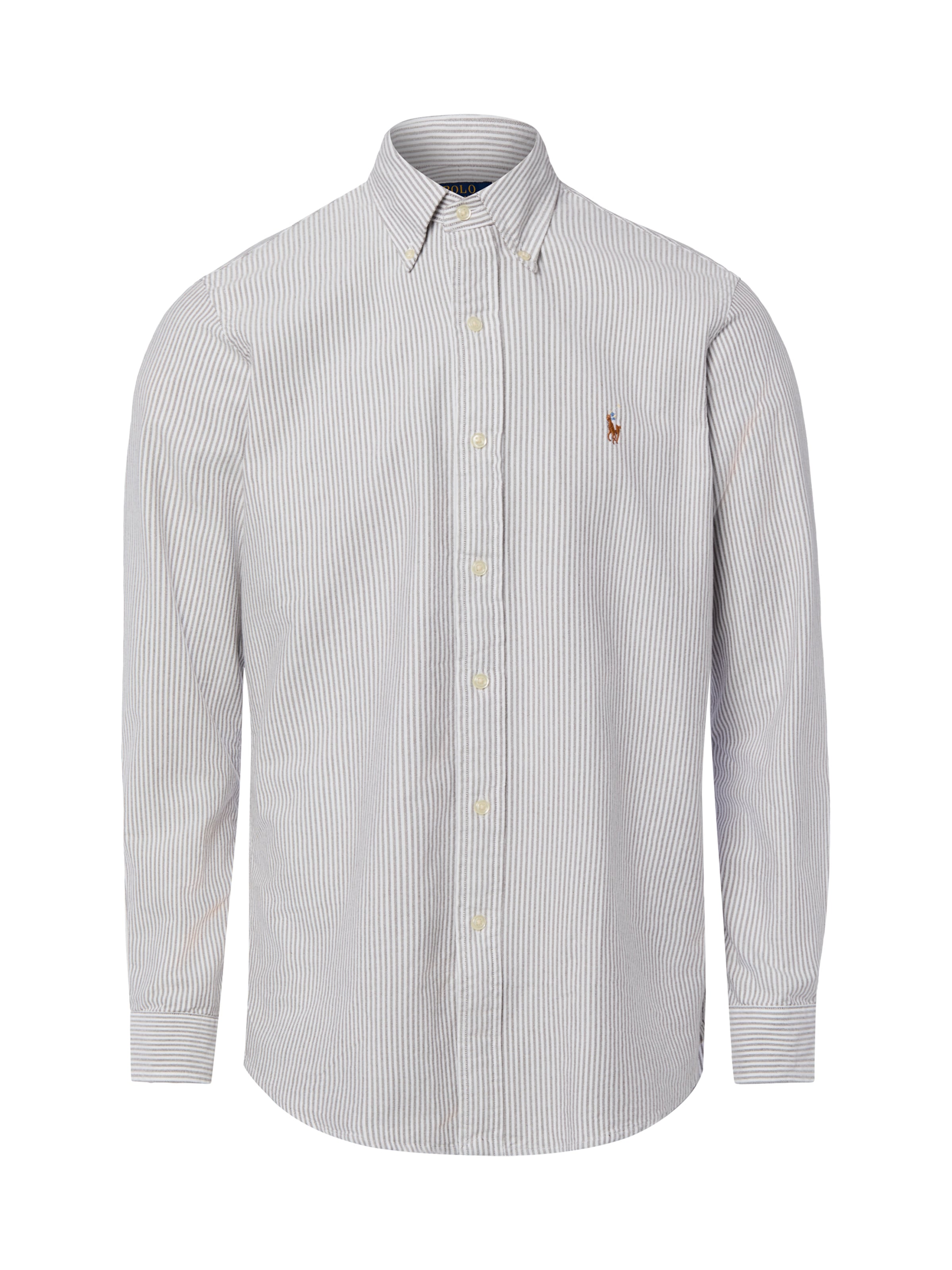 Polo Ralph Lauren Regular Fit Hemd in Grau: Vorderseite