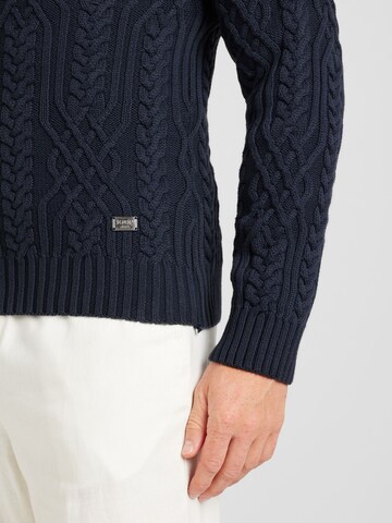 JOOP! Jeans Sweter 'Silano' w kolorze niebieski