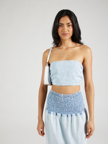 Gina Tricot - Top em azul: frente
