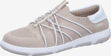 Rieker Classic Flats in Beige: front