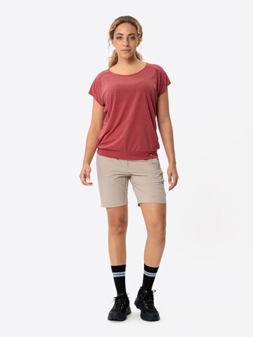 VAUDE Performance shirt 'Skomer III ' in Red