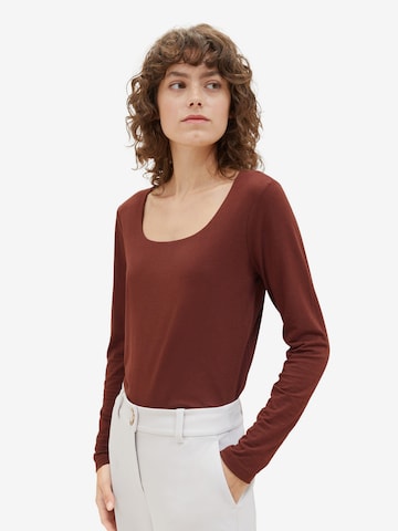 T-shirt TOM TAILOR en marron