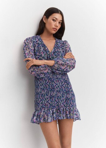 MANGO Dress 'flor' in Blue: front