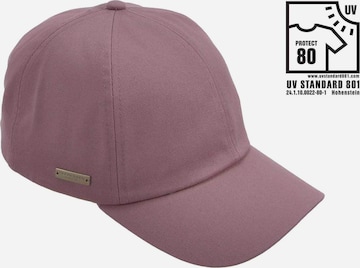 Seeberger Cap 'Cap' in Lila: Vorderseite