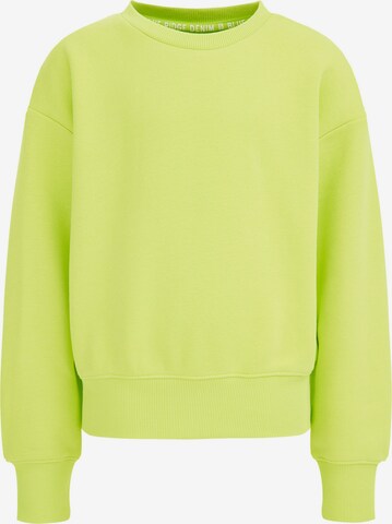 WE Fashion Sweatshirt in Green: front