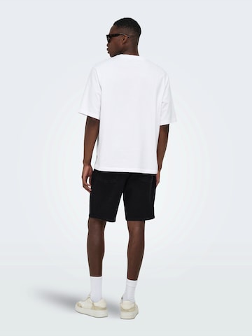 Largi Jeans 'ONSFADE' de la Only & Sons pe negru: spate