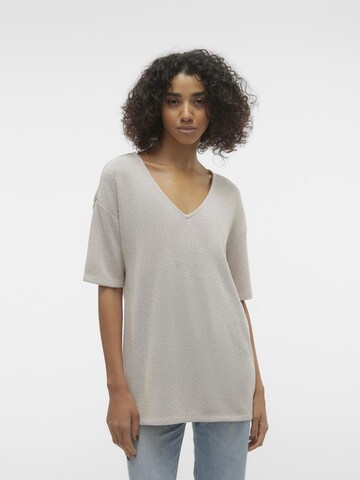 VERO MODA Trui 'EDDIE' in Beige: voorkant