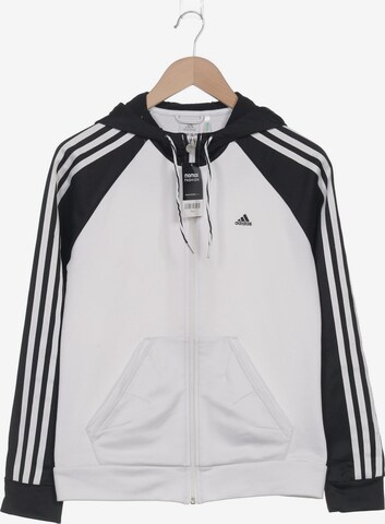 ADIDAS PERFORMANCE Sweatshirt & Zip-Up Hoodie in L in White: front