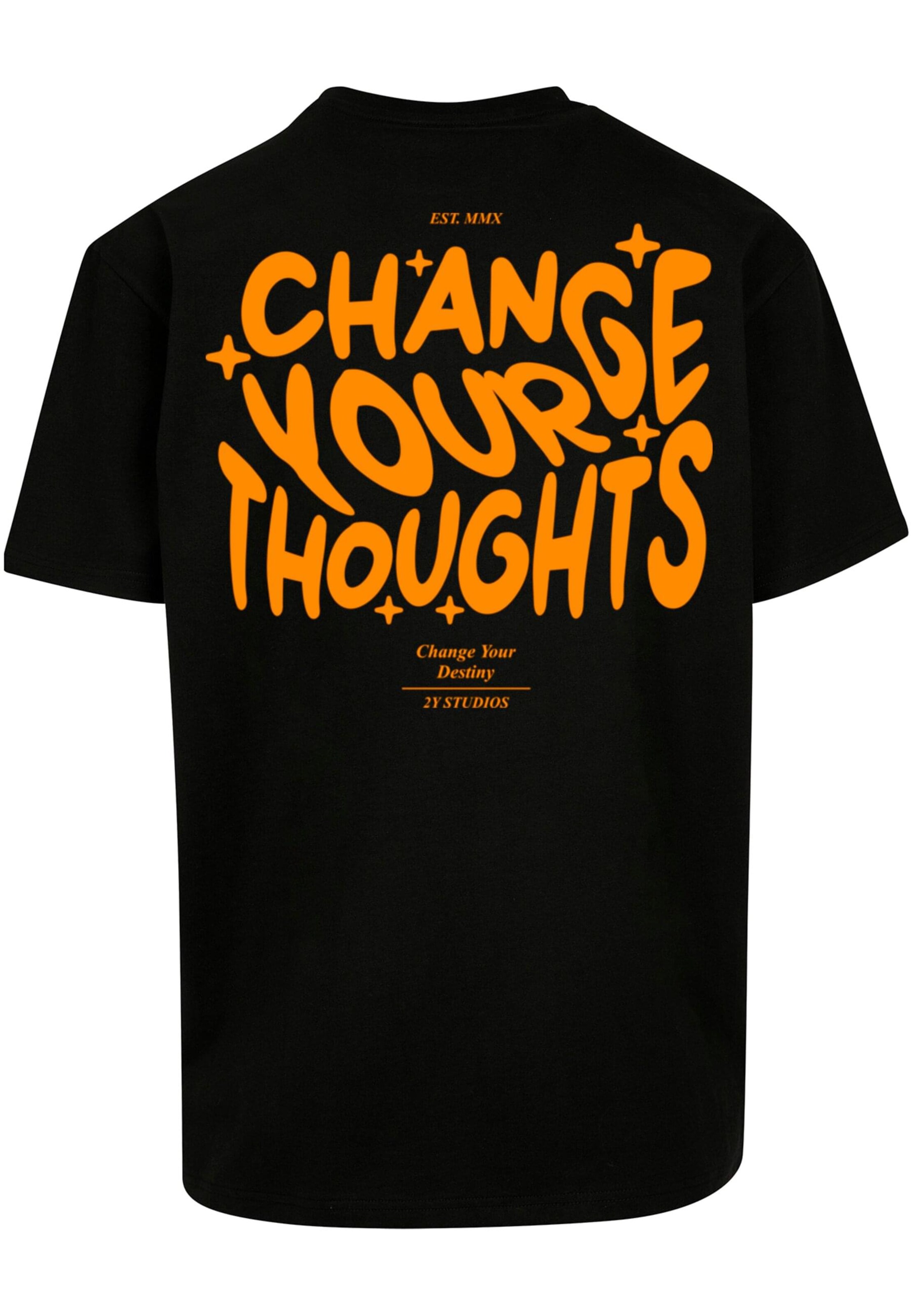 2Y Studios Shirt 'Thoughts' in Zwart