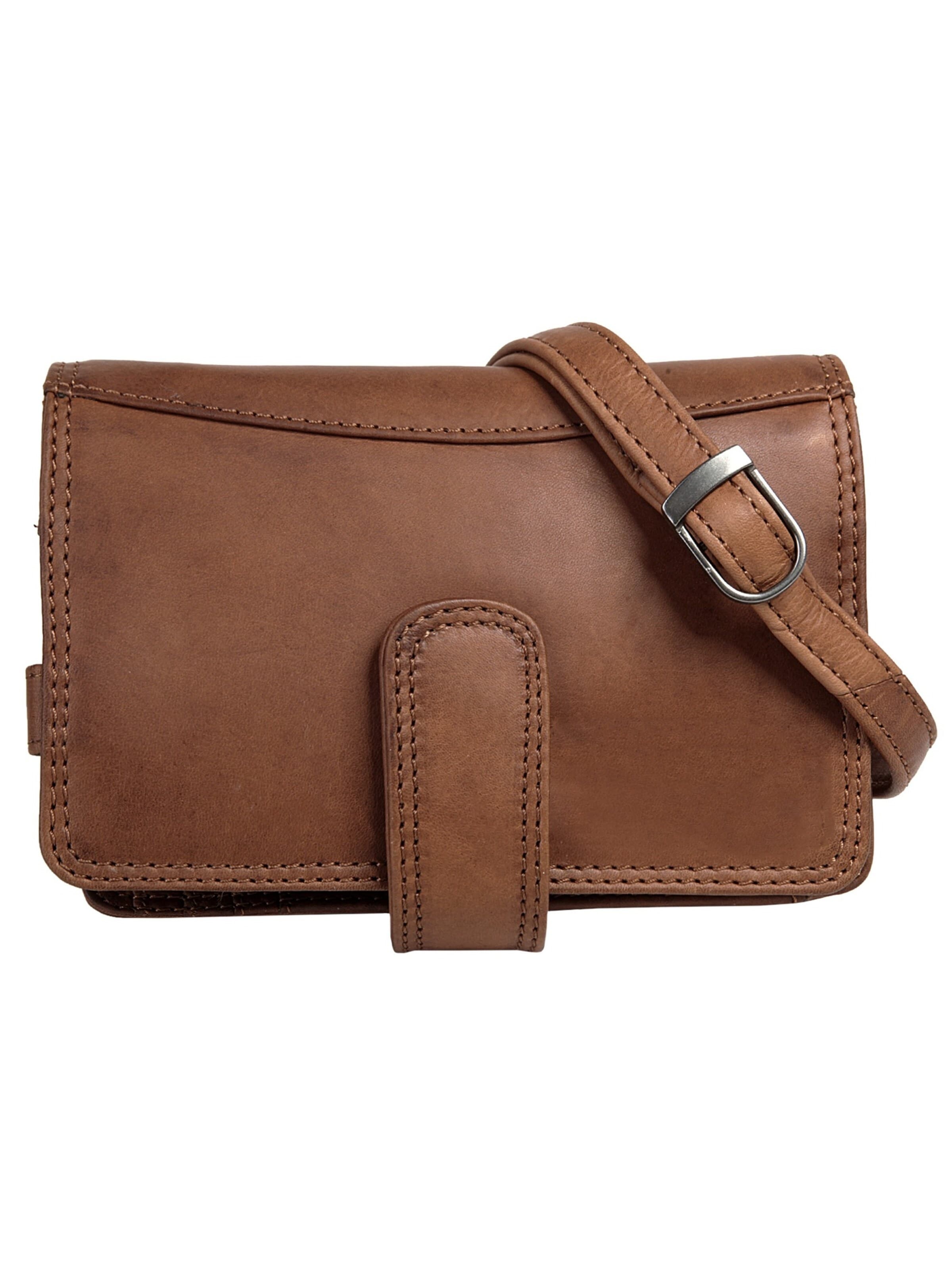 Cluty Crossbody Bag in Brown: front