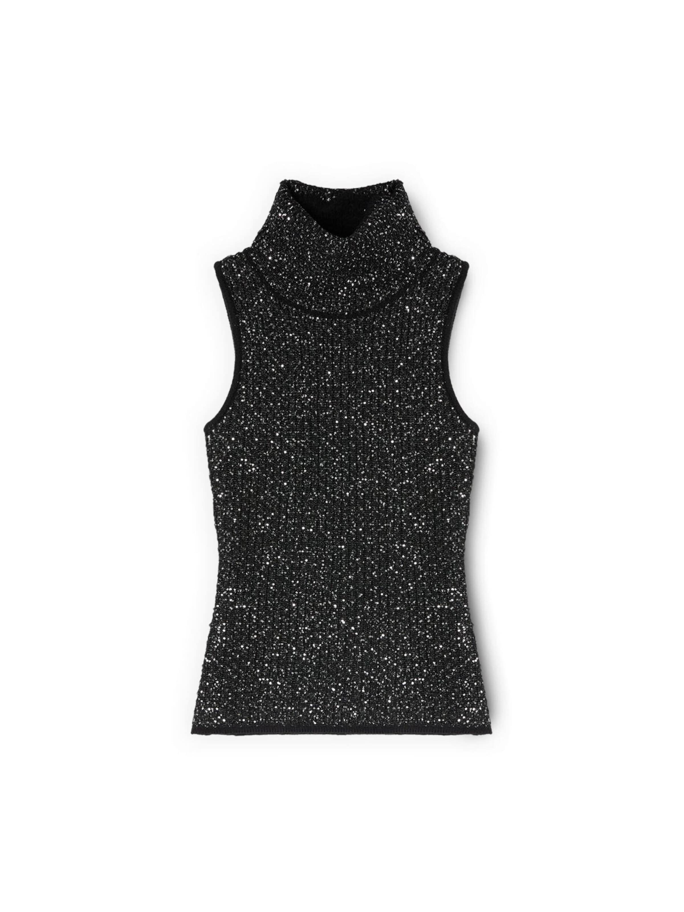 Tops en tricot MOTIVI en noir : devant